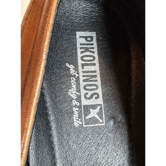 Size 40 Pikolinos Aviles Brown Loafers Chunky - Picture 5 of 12